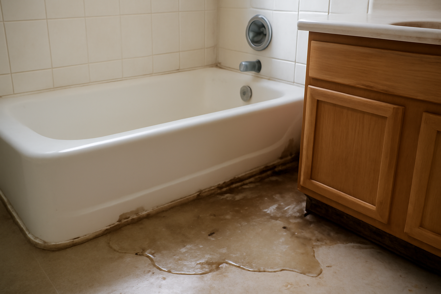 Bathtub Overflow Water Removal in Cambridge, NY