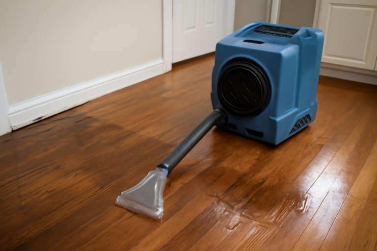 Hardwood Floor Water Extraction